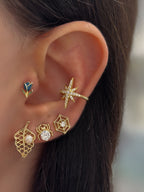 Taşlı Kutup Yıldız Ear Cuff