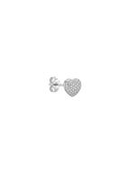 Archive Puffy Heart Stud Tek Küpe