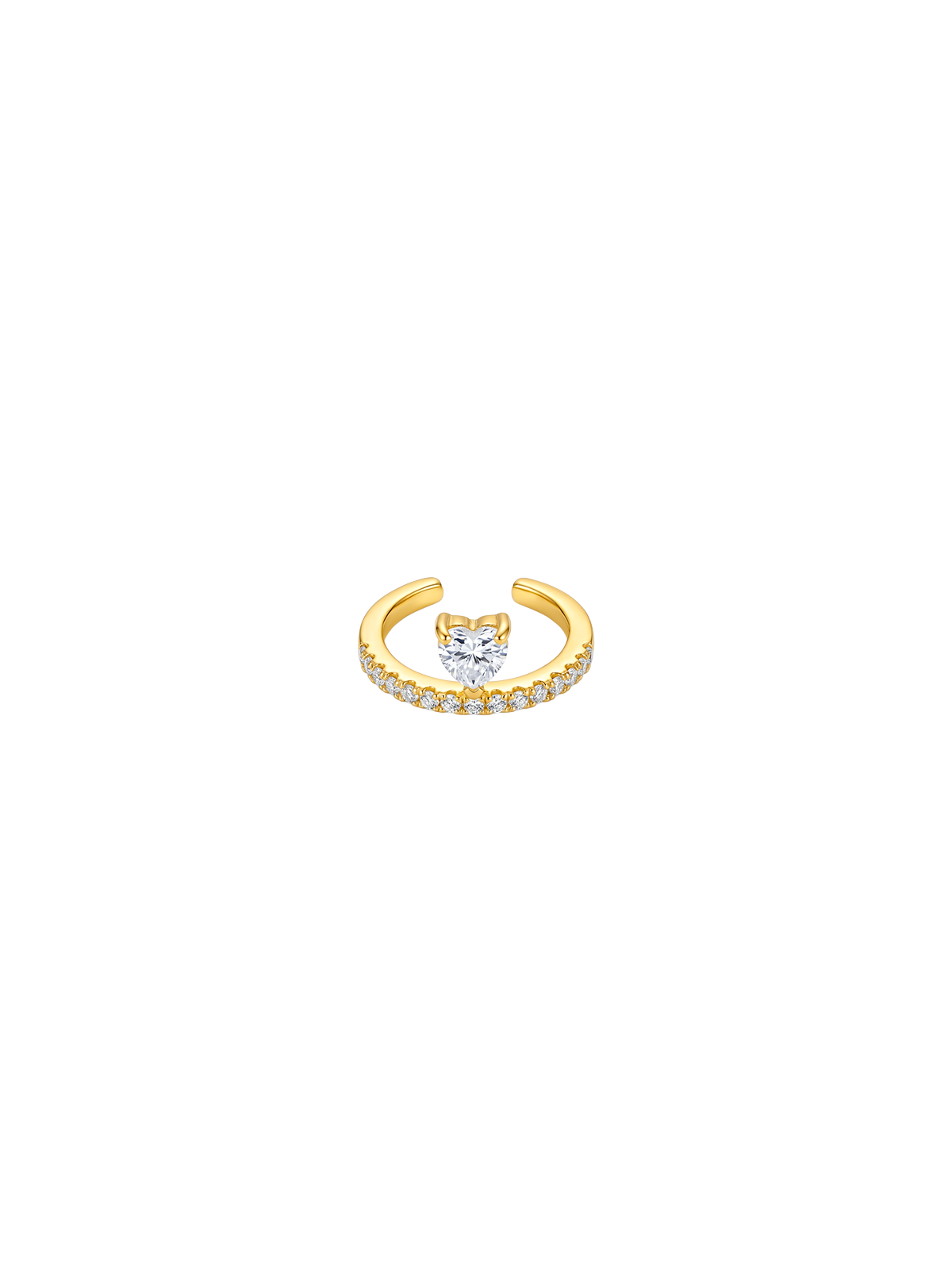 Archive Heart Crown Ear Cuff