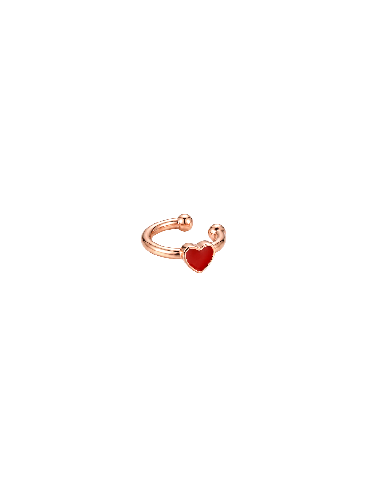 Archive Red Heart Ear Cuff