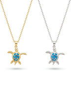 Aura Azure Turtle Kolye