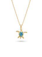 Aura Azure Turtle Kolye