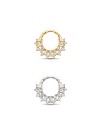 Aura Baguette Crown Daith Halka Piercing