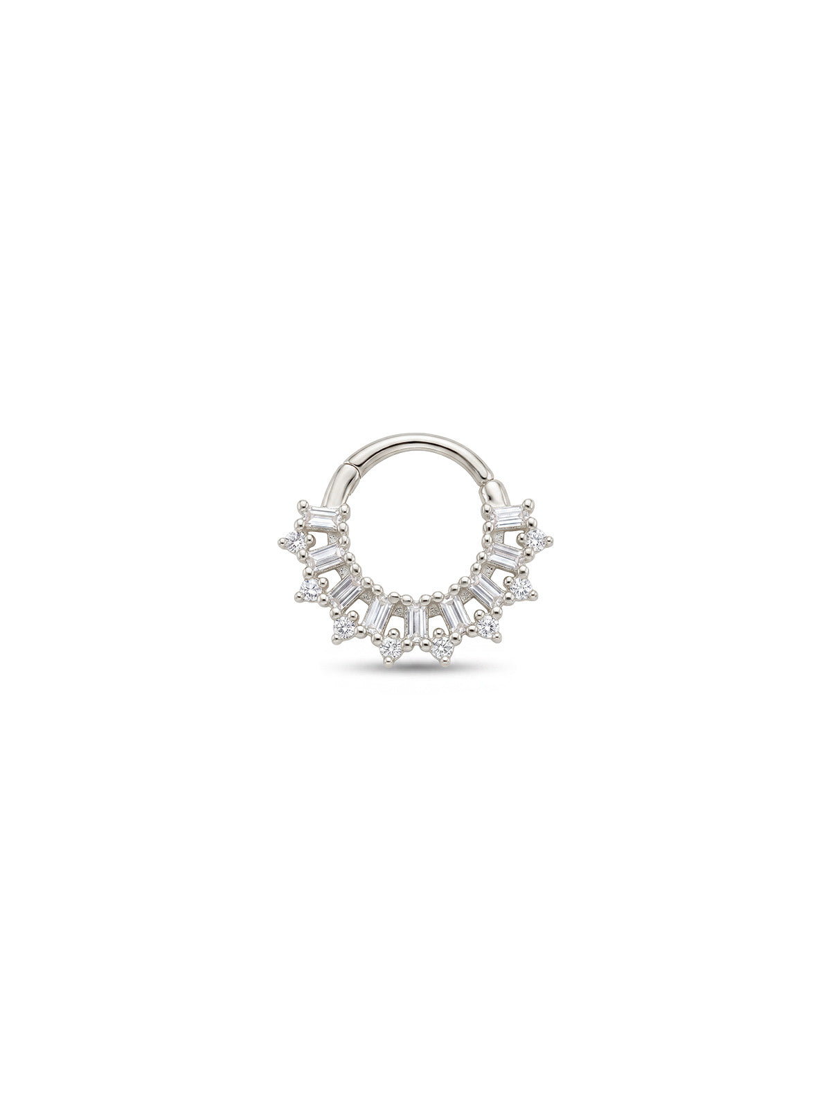 Aura Baguette Crown Daith Halka Piercing