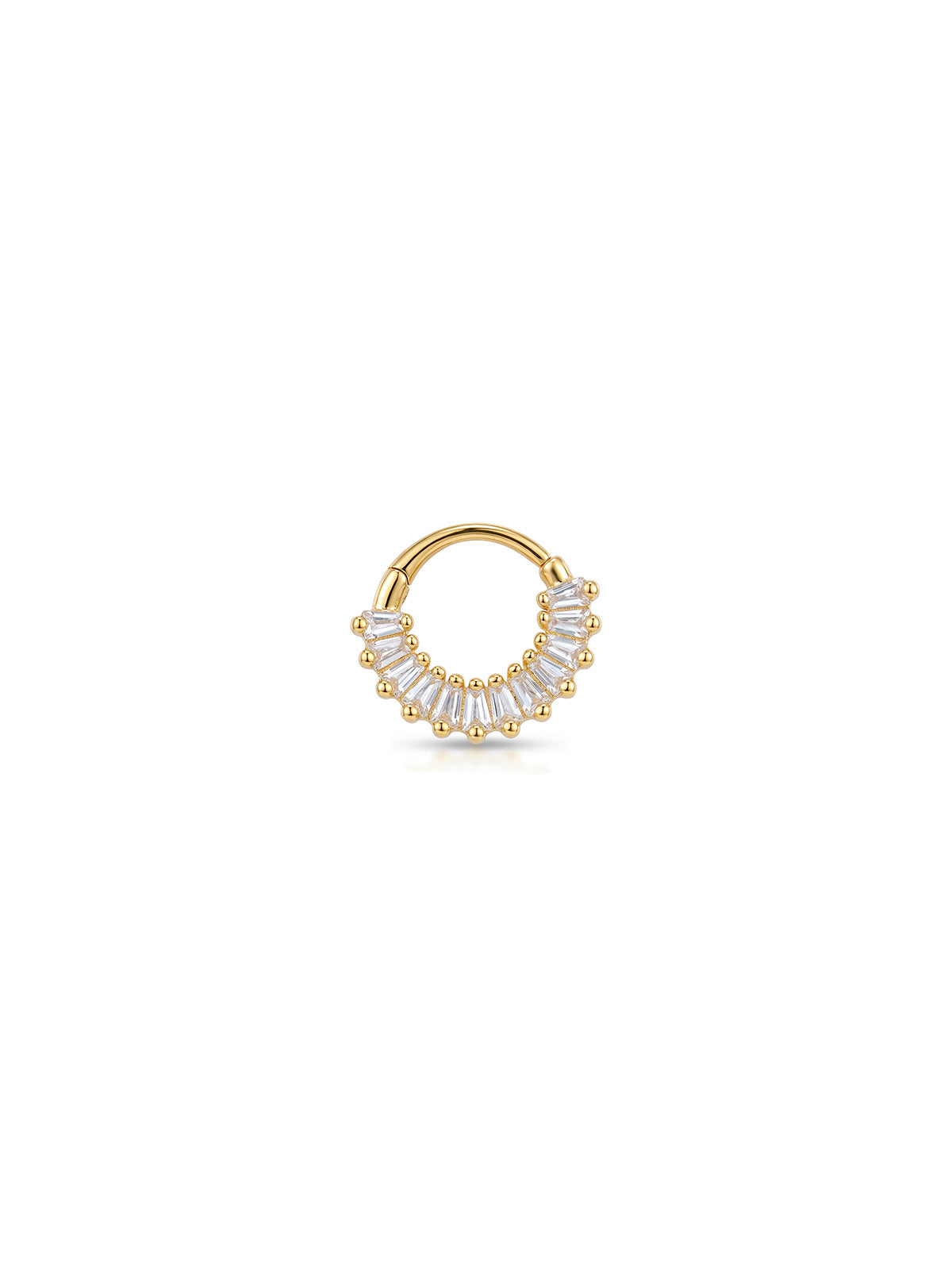Aura Baguette Halo Daith Halka Piercing