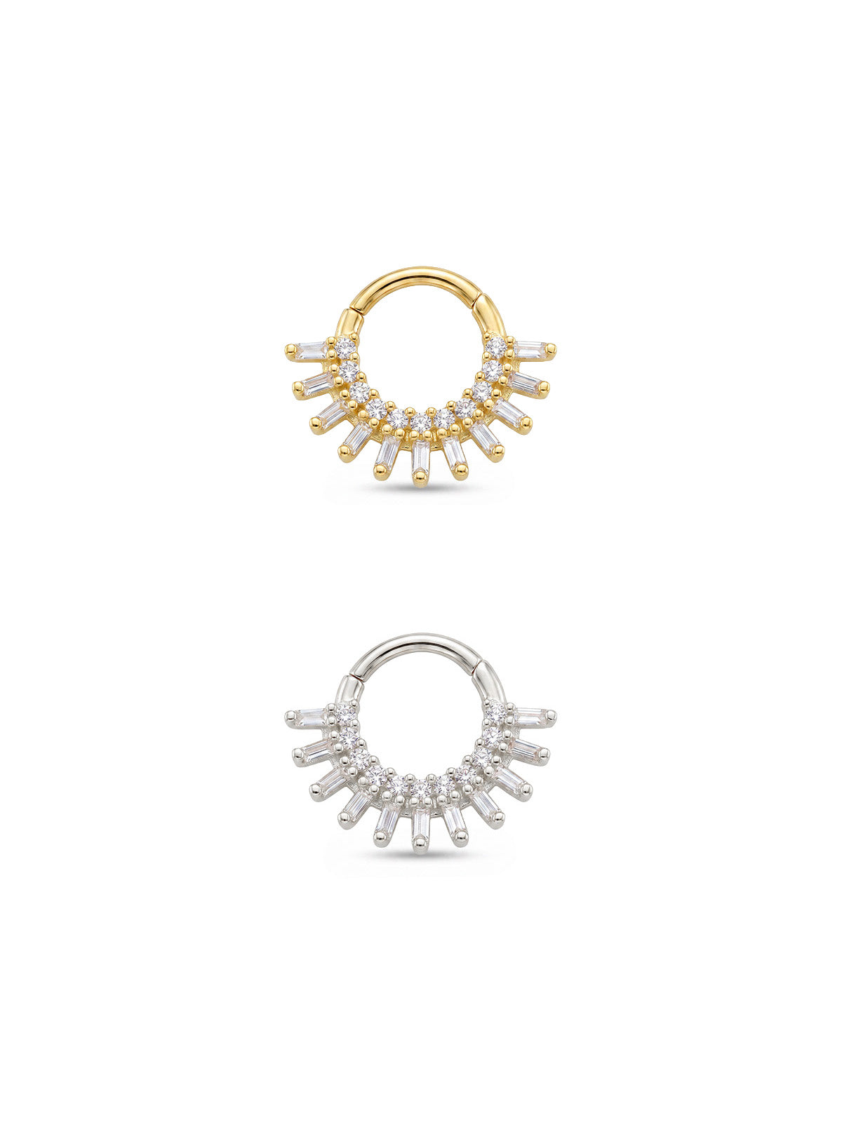 Aura Baguette Ray Daith Halka Piercing