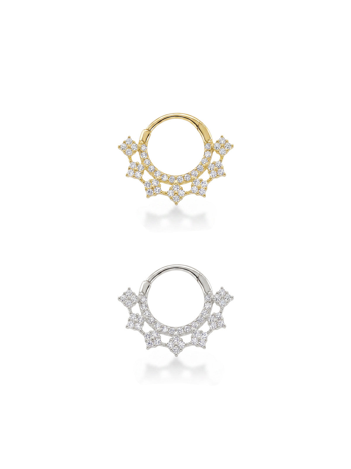 Aura Blossom Crown Daith Halka Piercing