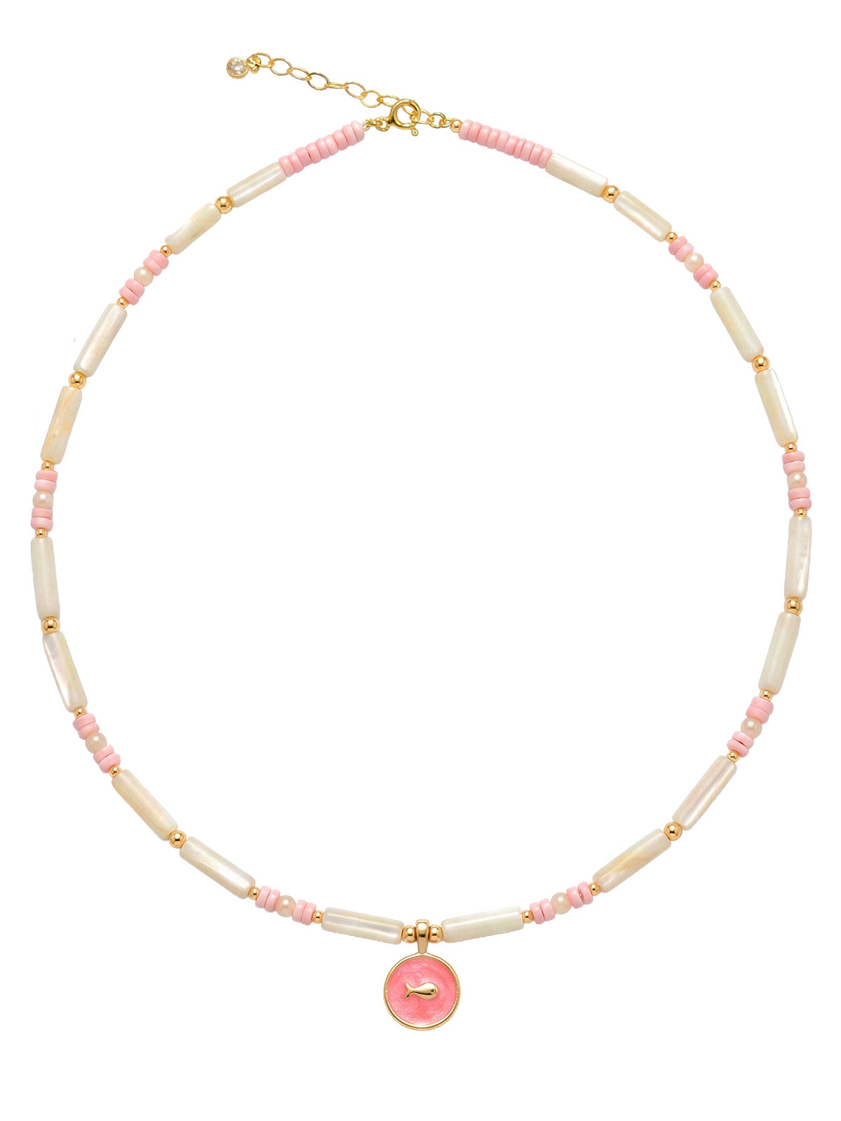 Aura Blush Fish Kolye