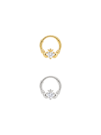 Aura Crown Heart Daith Halka Piercing