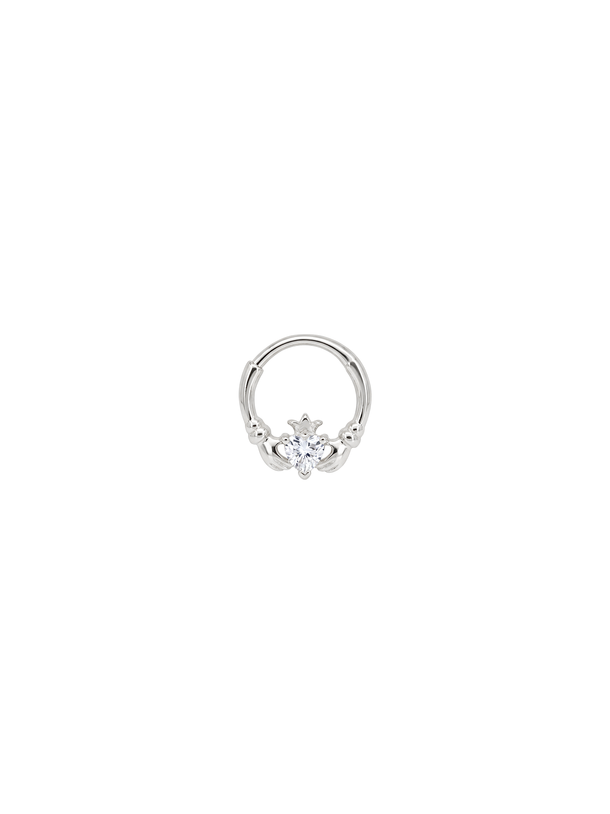 Aura Crown Heart Daith Halka Piercing
