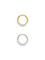 Aura Crystal Cascade Daith Halka Piercing