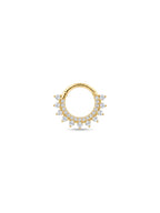 Aura Crystal Crest Daith Halka Piercing