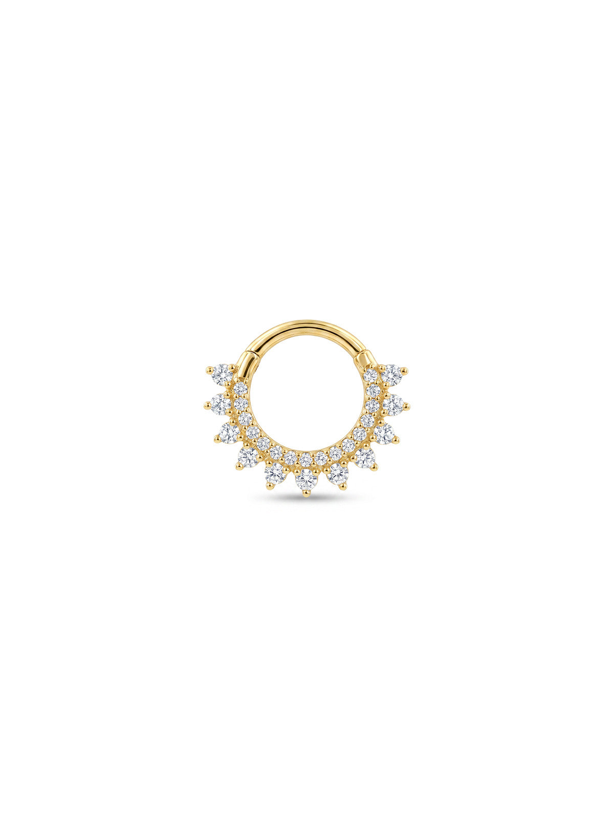 Aura Crystal Crest Daith Halka Piercing