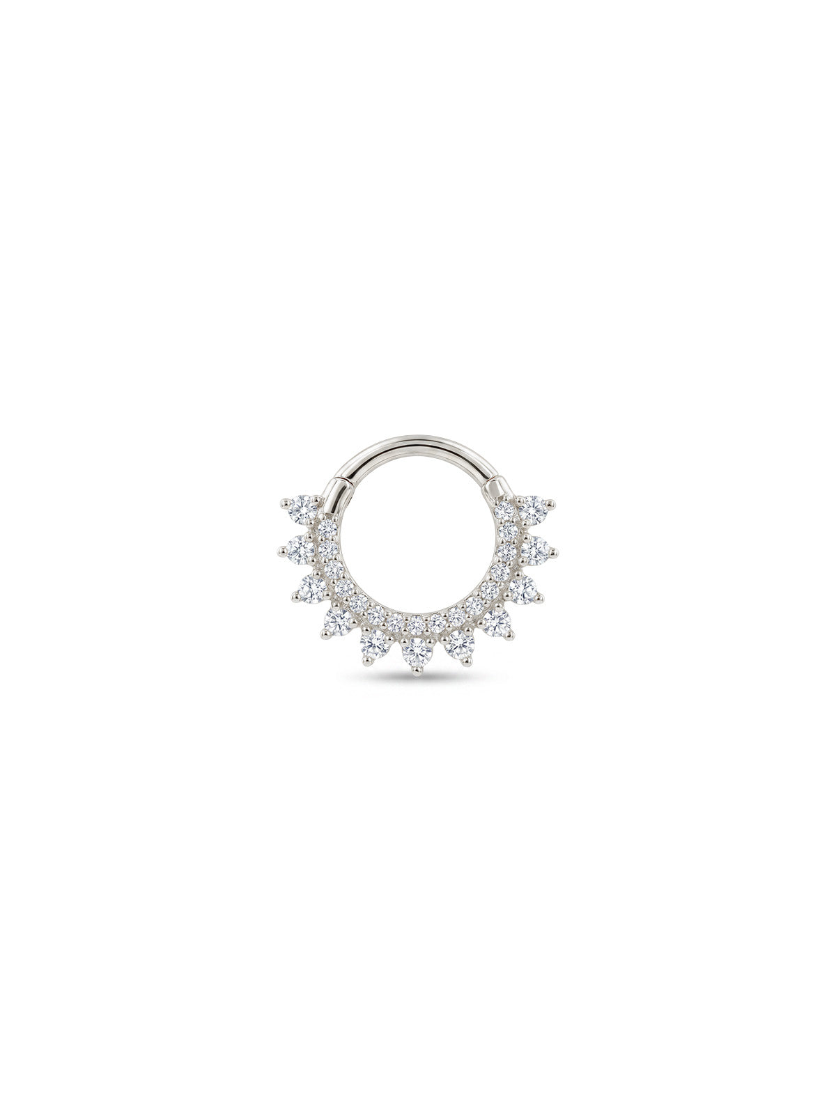 Aura Crystal Crest Daith Halka Piercing