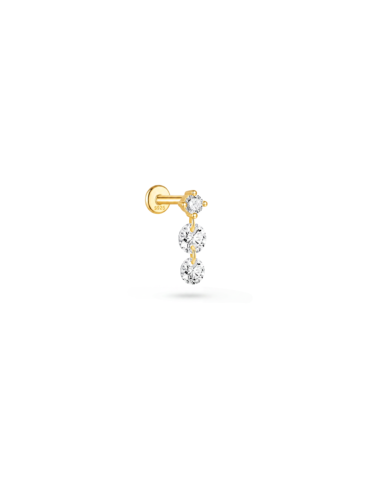 Aura Crystal Fall Piercing