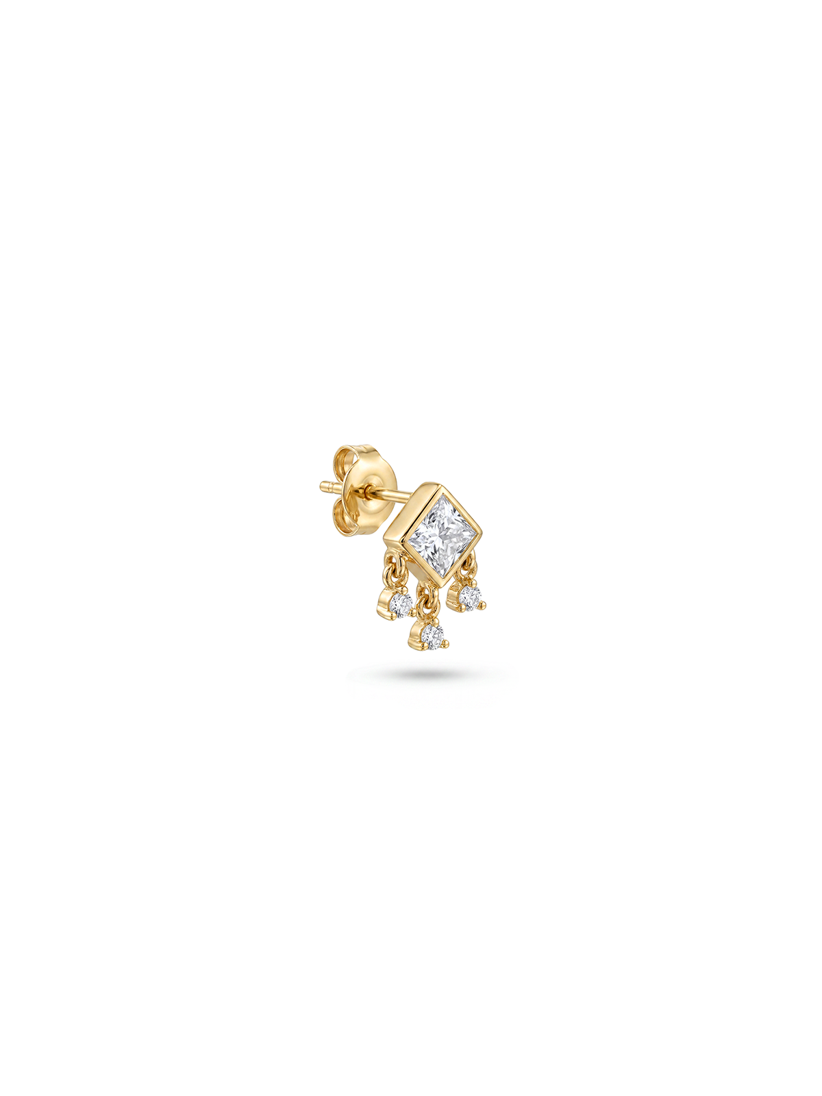 Aura Dangle Stud Tek Küpe