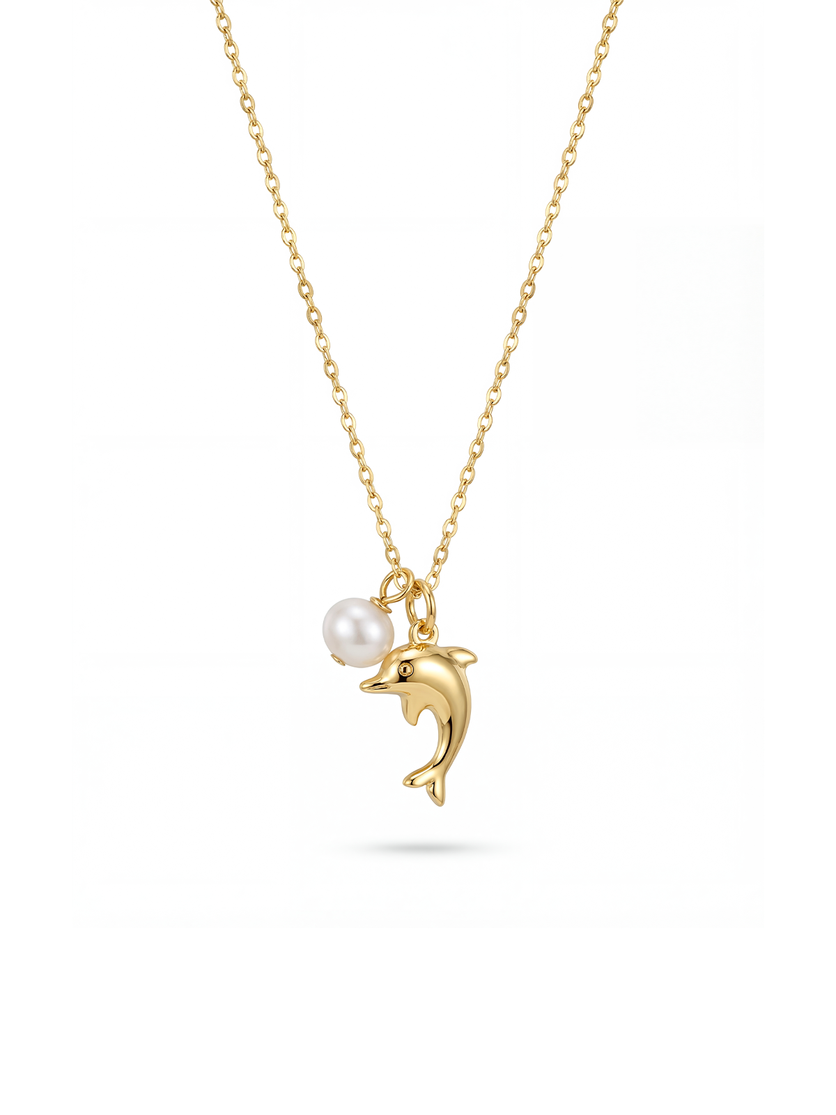 Aura Dolphin Pearl Kolye