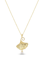 Aura Ginkgo Pearl Kolye