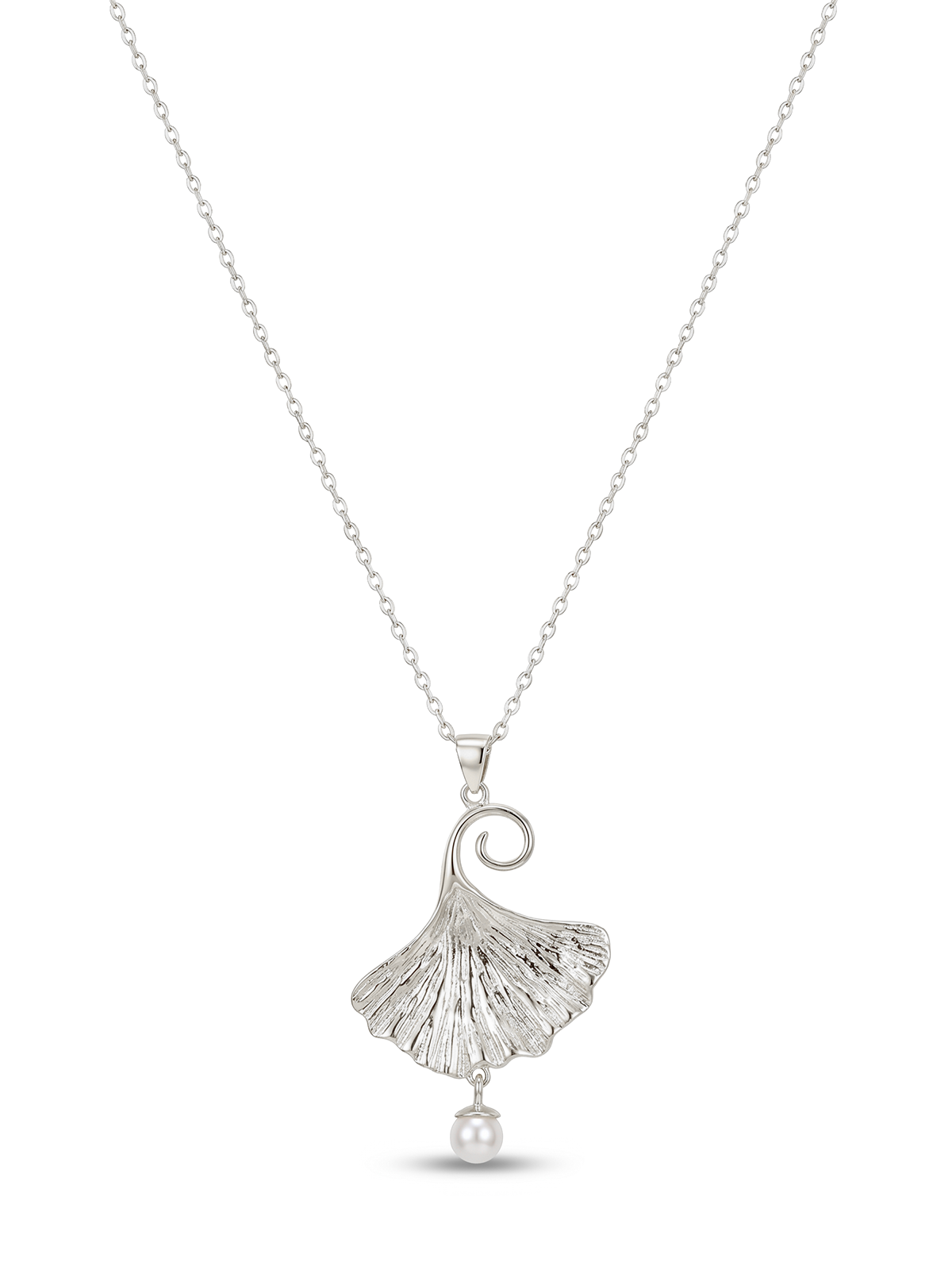 Aura Ginkgo Pearl Kolye