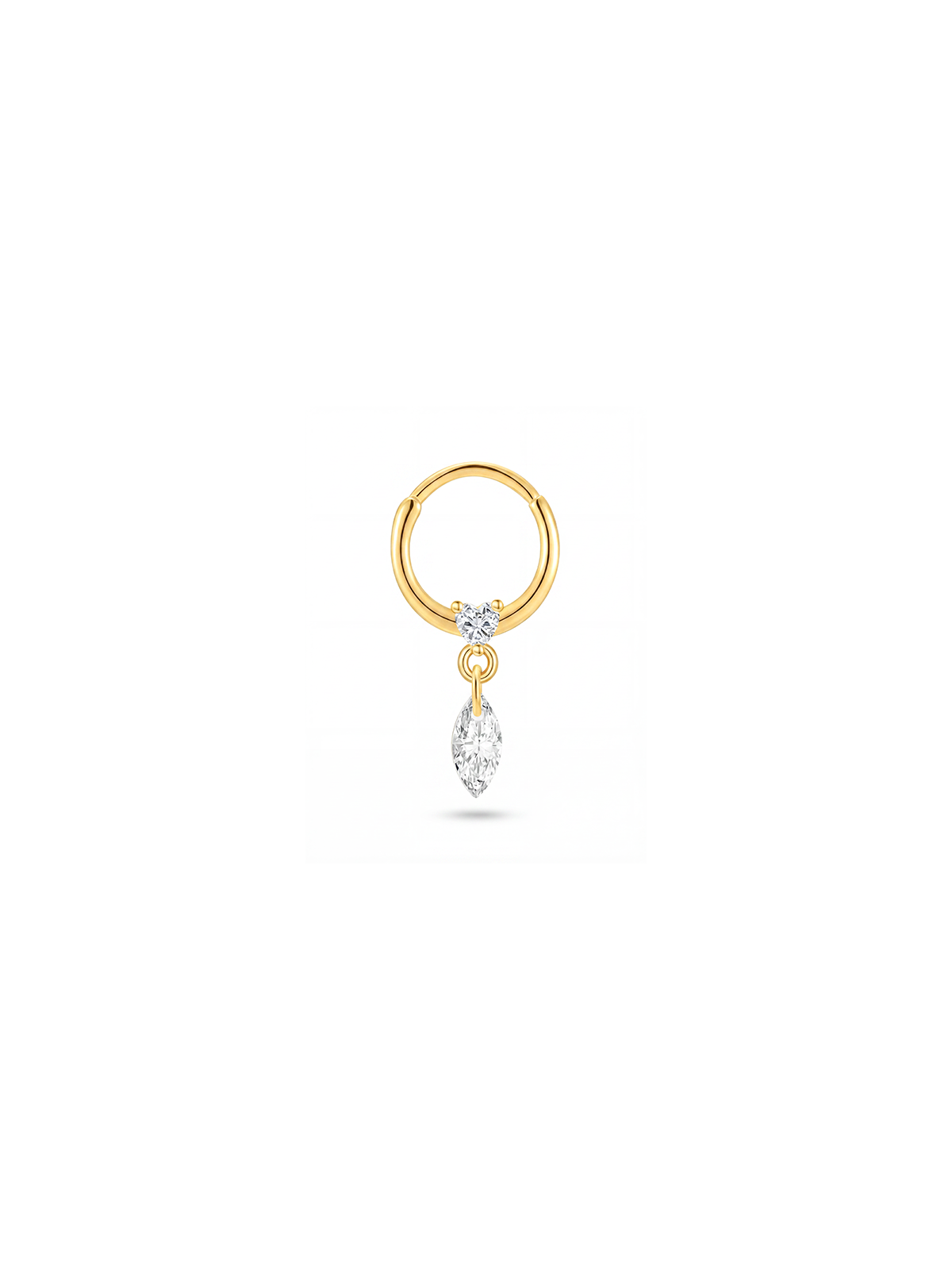 Aura Heart Drop Piercing