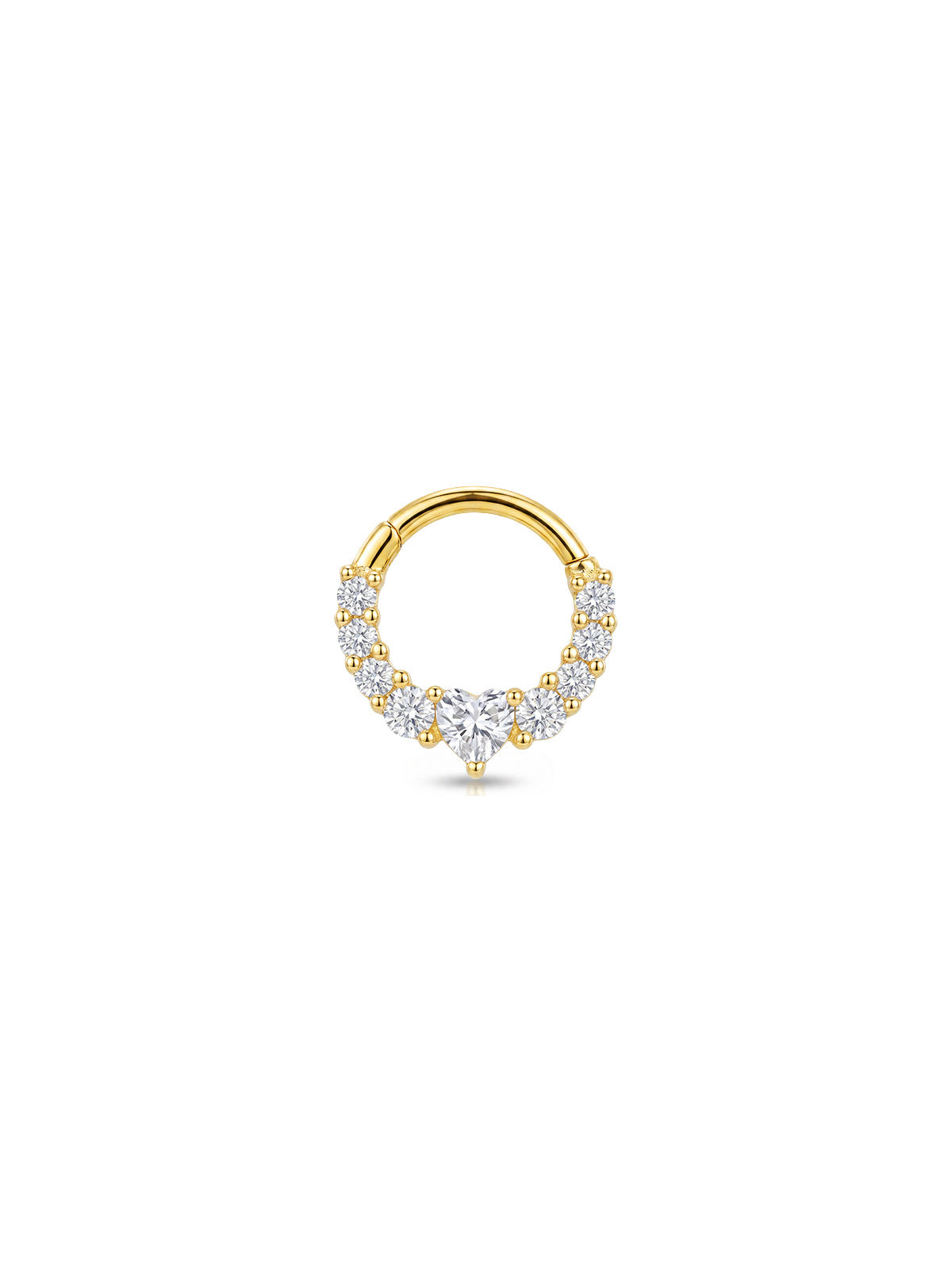 Aura Heart Halo Daith Halka Piercing