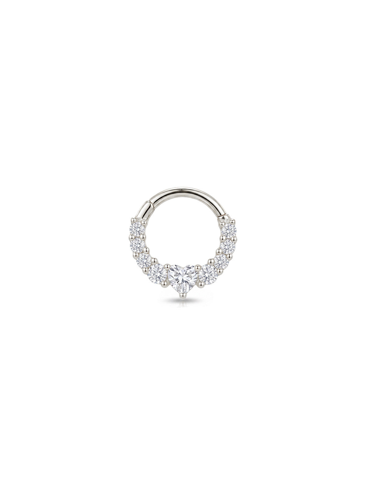 Aura Heart Halo Daith Halka Piercing