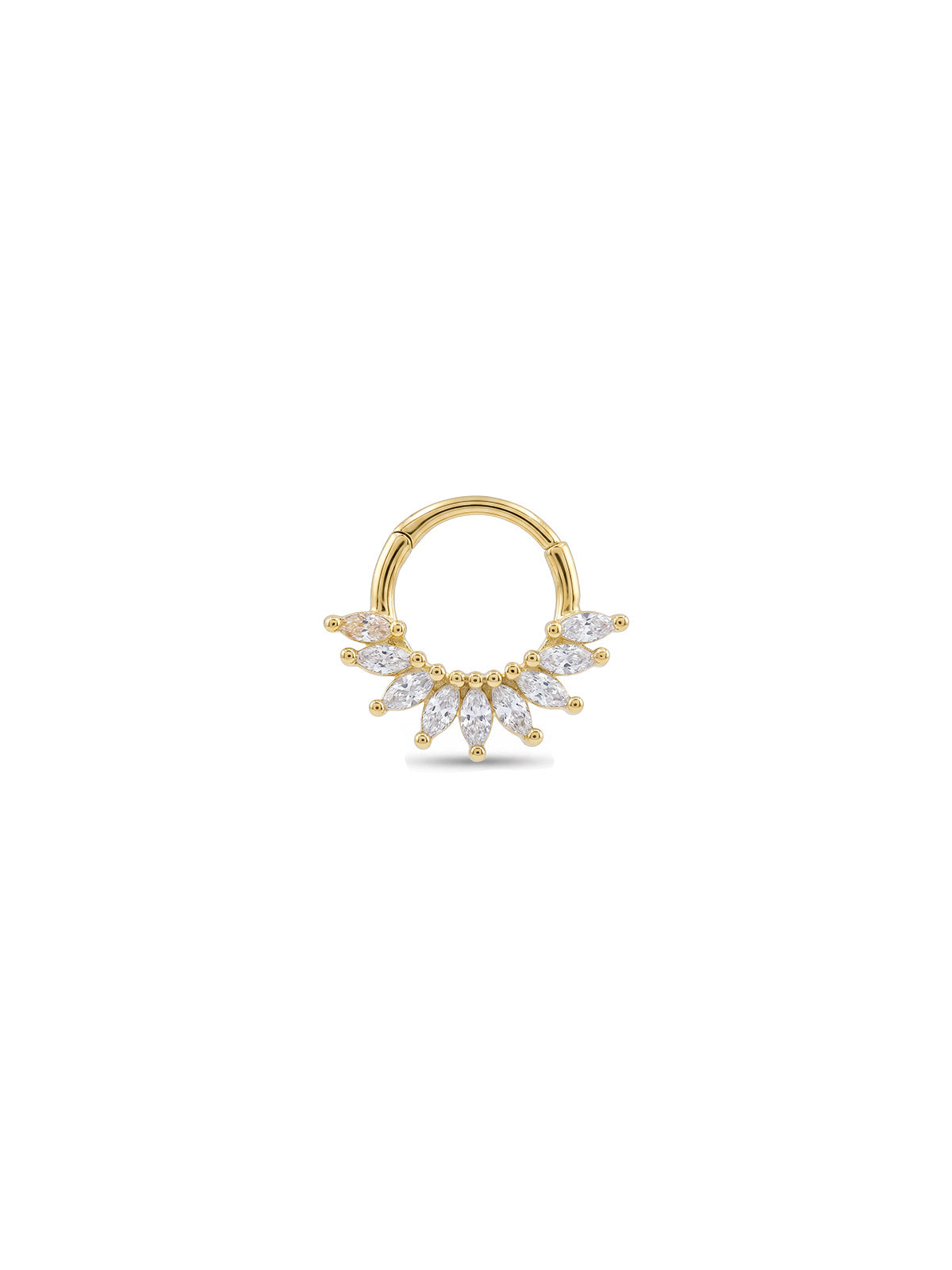 Aura Marquise Bloom Daith Halka Piercing