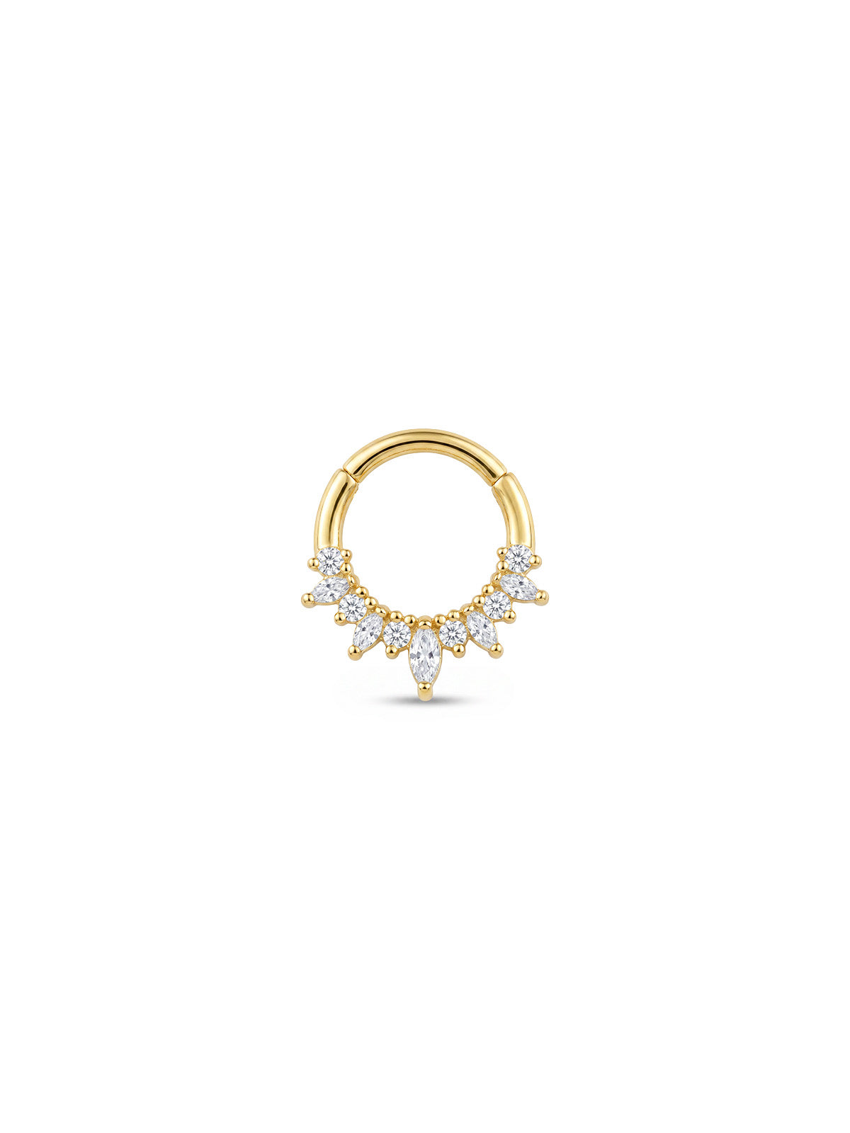 Aura Marquise Crest Daith Halka Piercing