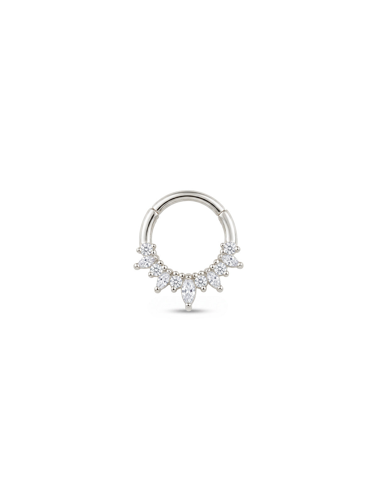 Aura Marquise Crest Daith Halka Piercing
