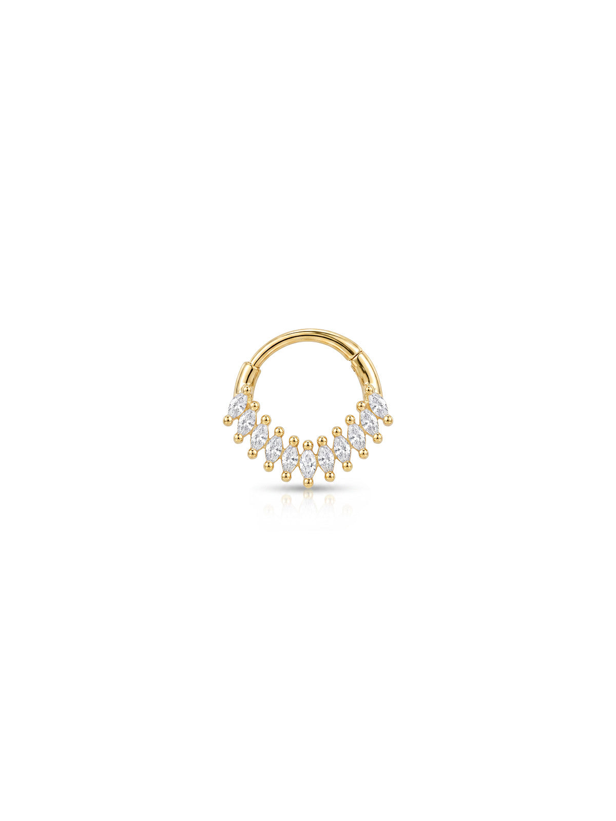 Aura Marquise Crown Daith Halka Piercing