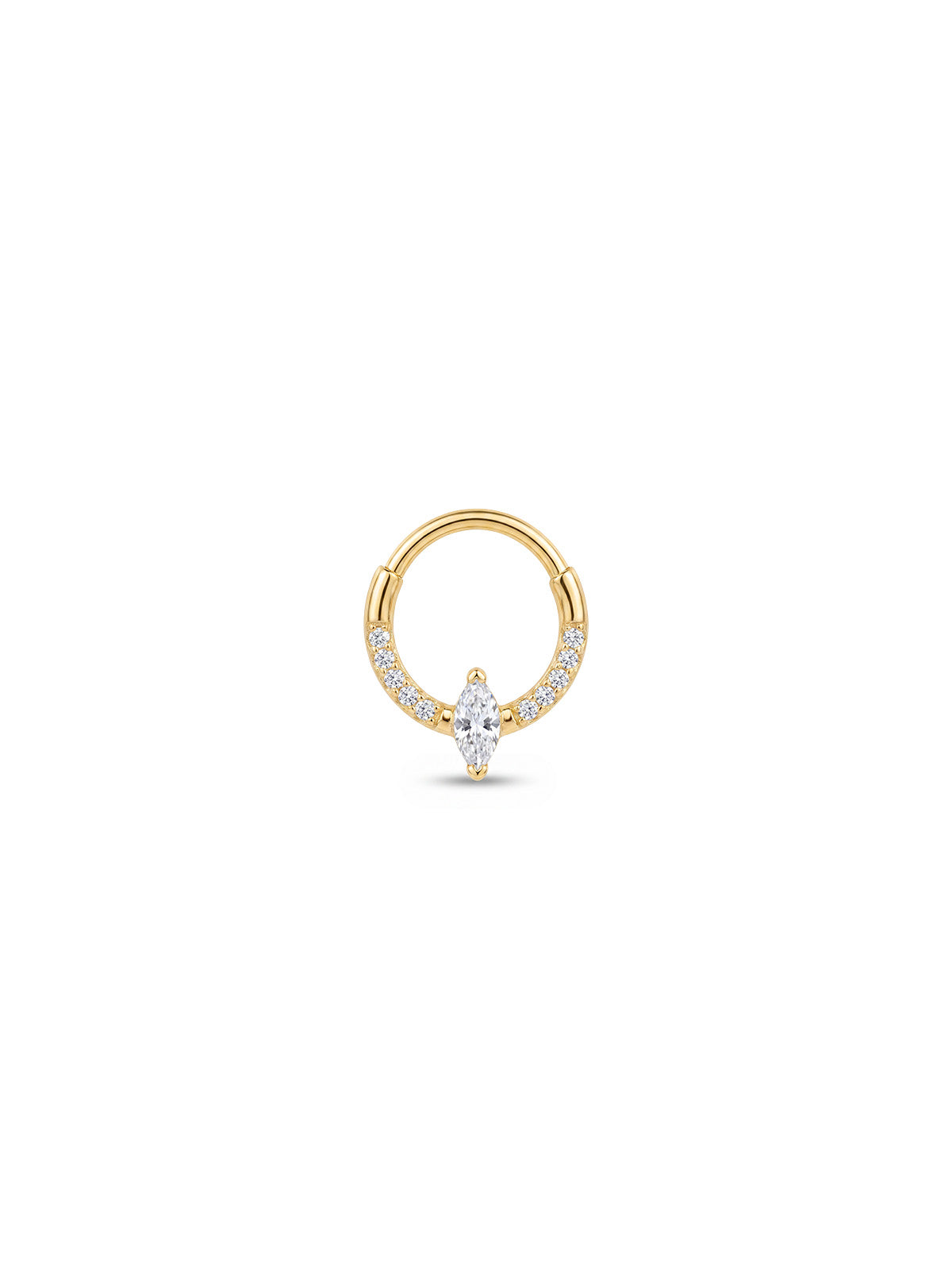 Aura Marquise Halo Daith Halka Piercing