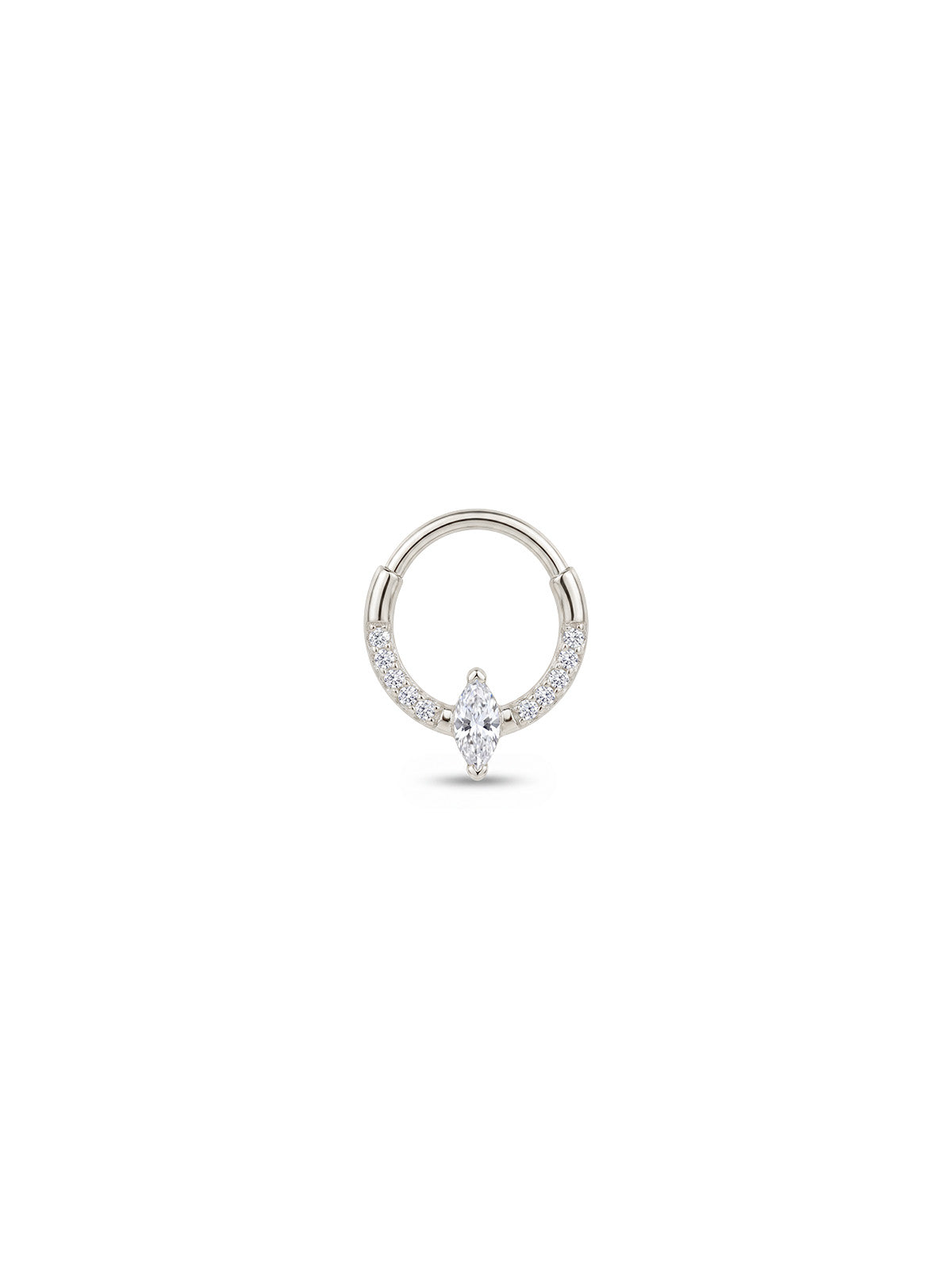 Aura Marquise Halo Daith Halka Piercing