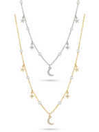 Aura Moon Pearl Kolye