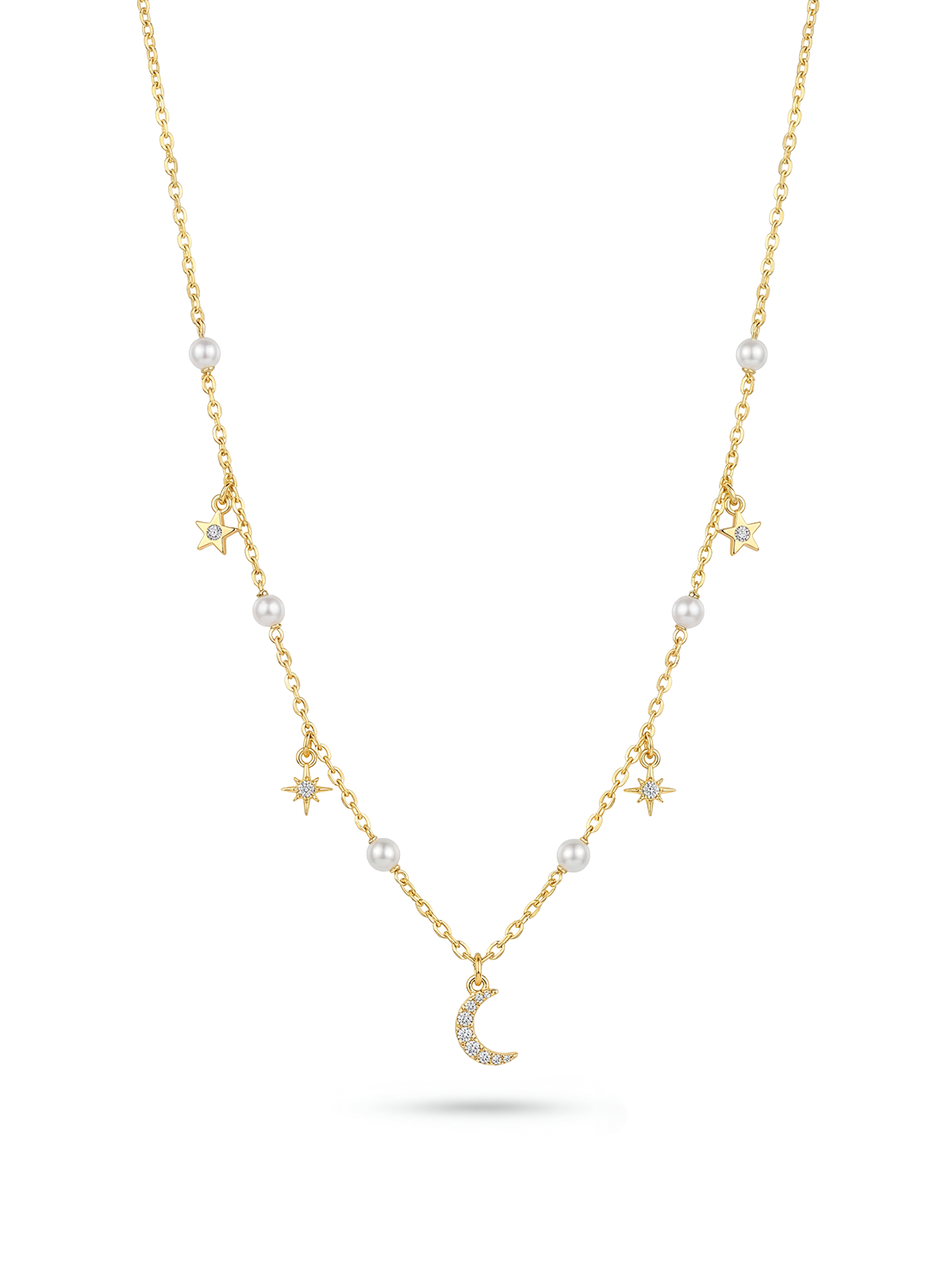 Aura Moon Pearl Kolye