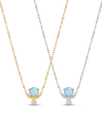 Aura Opal Crescent Kolye