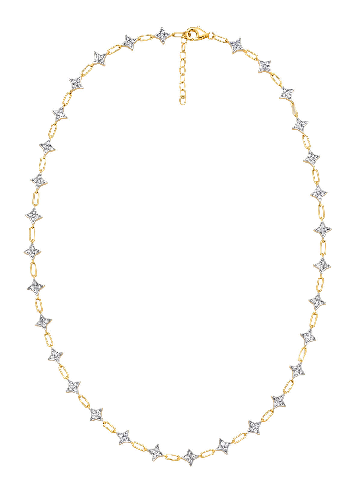 Aura Pavé Star Choker Kolye