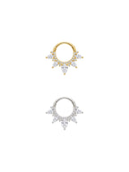Aura Pear Crown Daith Halka Piercing