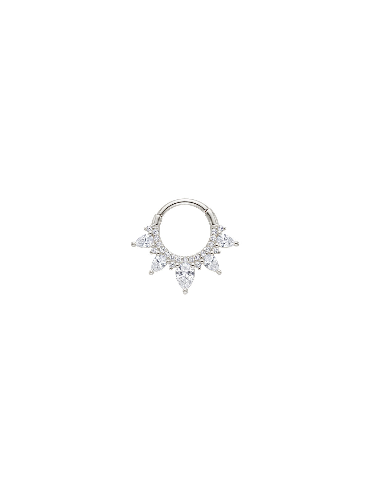 Aura Pear Crown Daith Halka Piercing