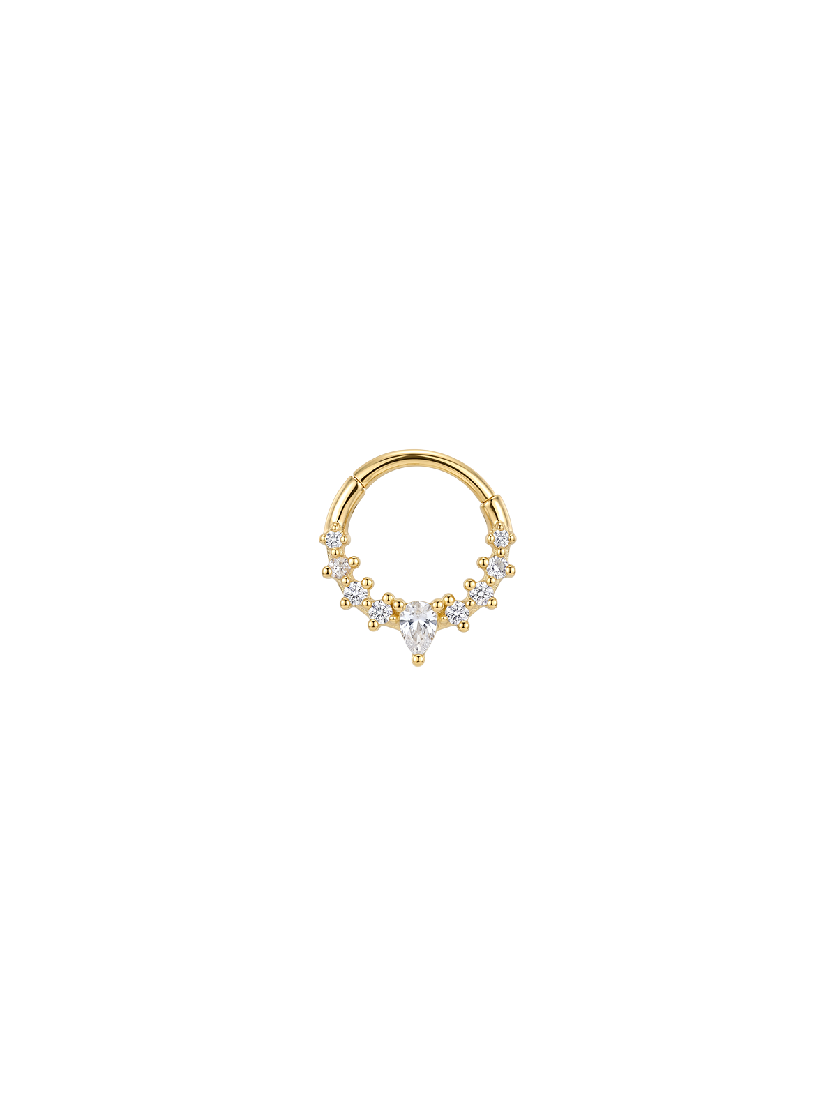 Aura Pear Glow Daith Halka Piercing