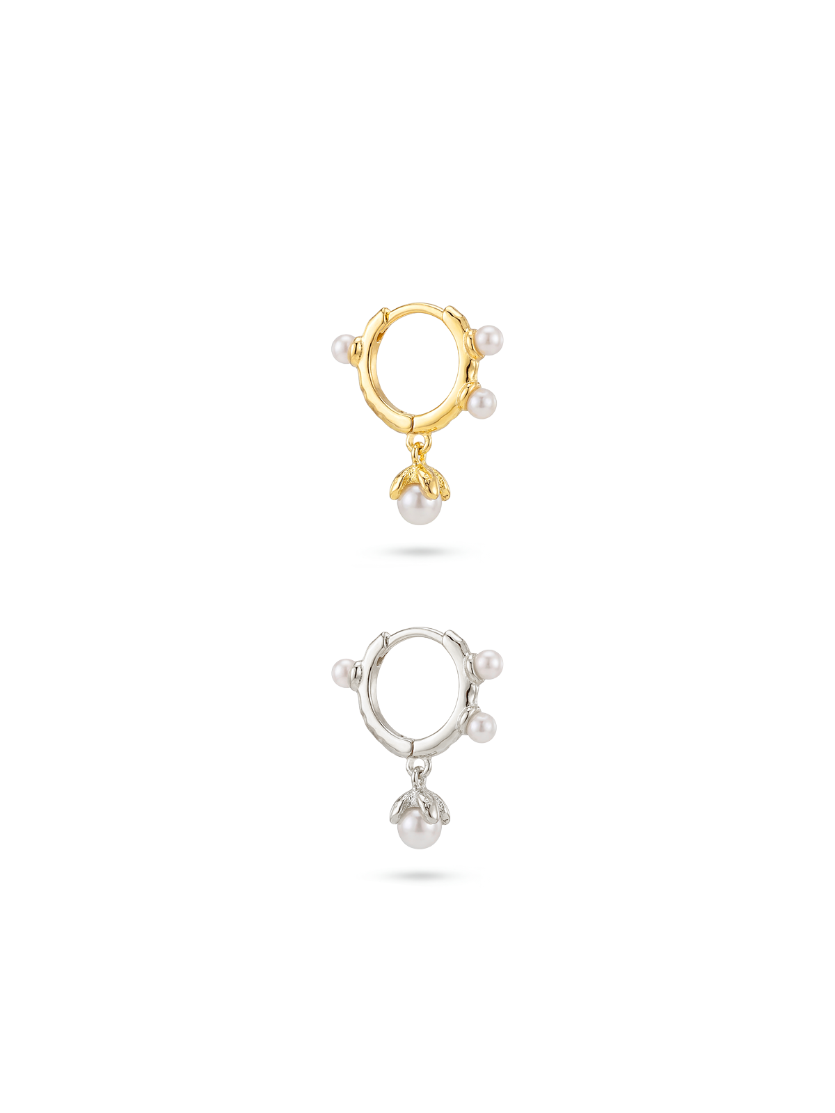 Aura Pearl Drop Tek Halka Küpe