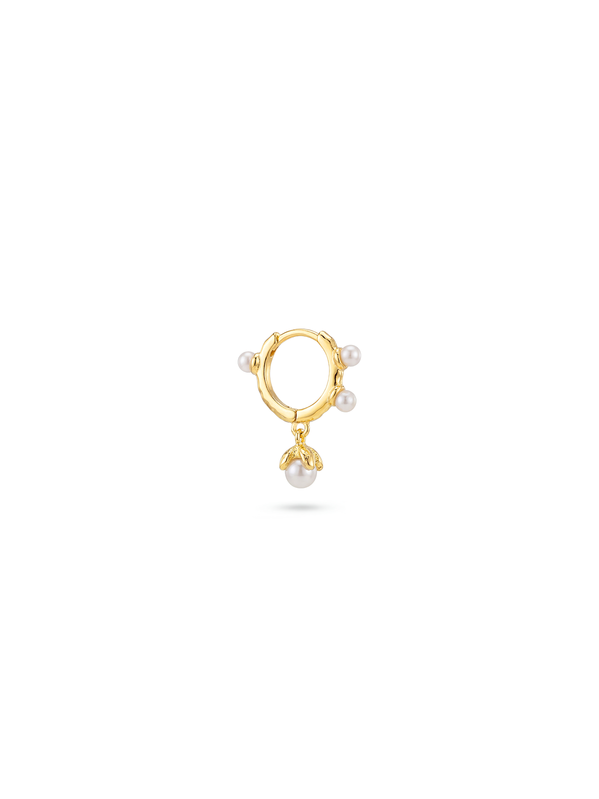 Aura Pearl Drop Tek Halka Küpe