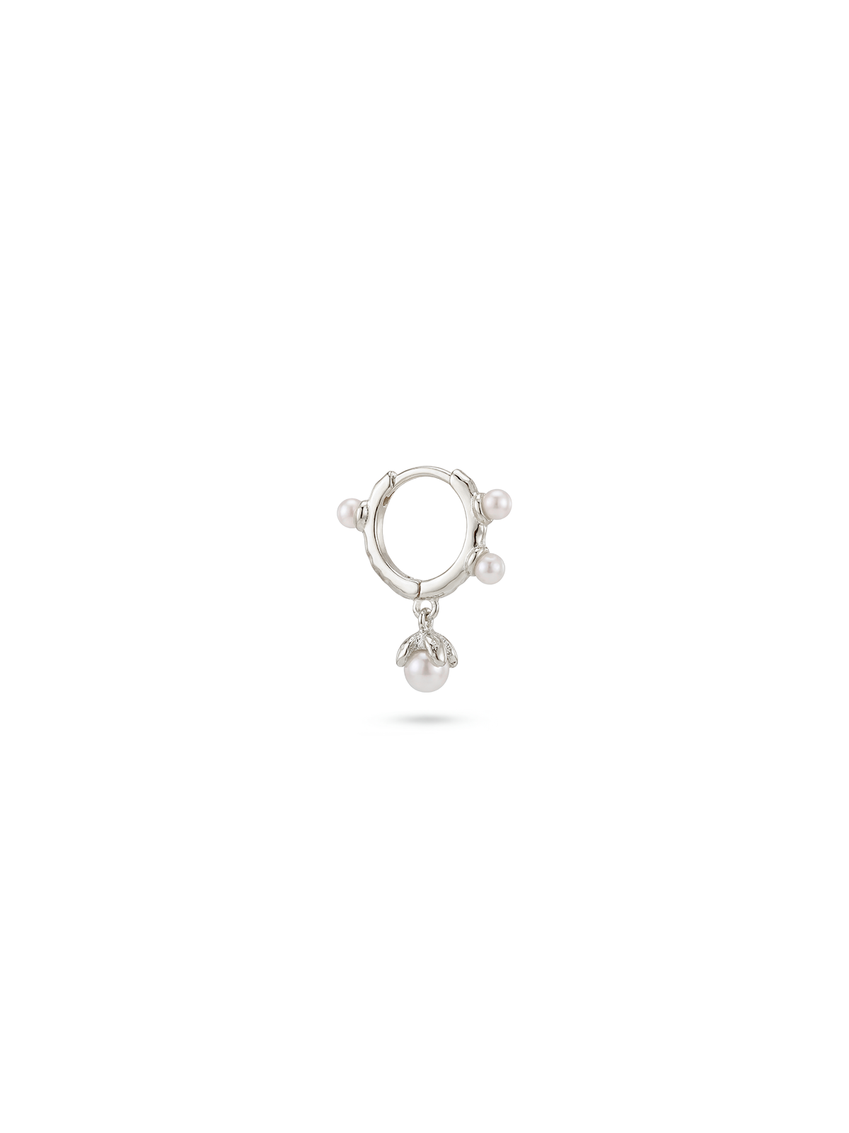 Aura Pearl Drop Tek Halka Küpe