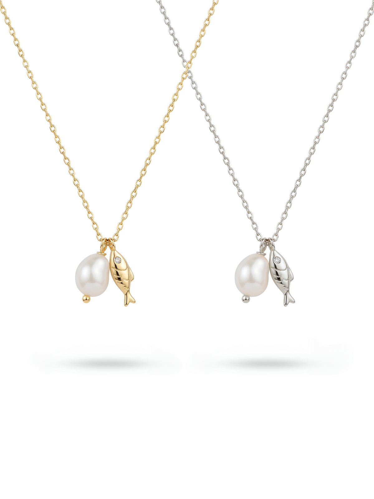 Aura Pearl Fish Kolye