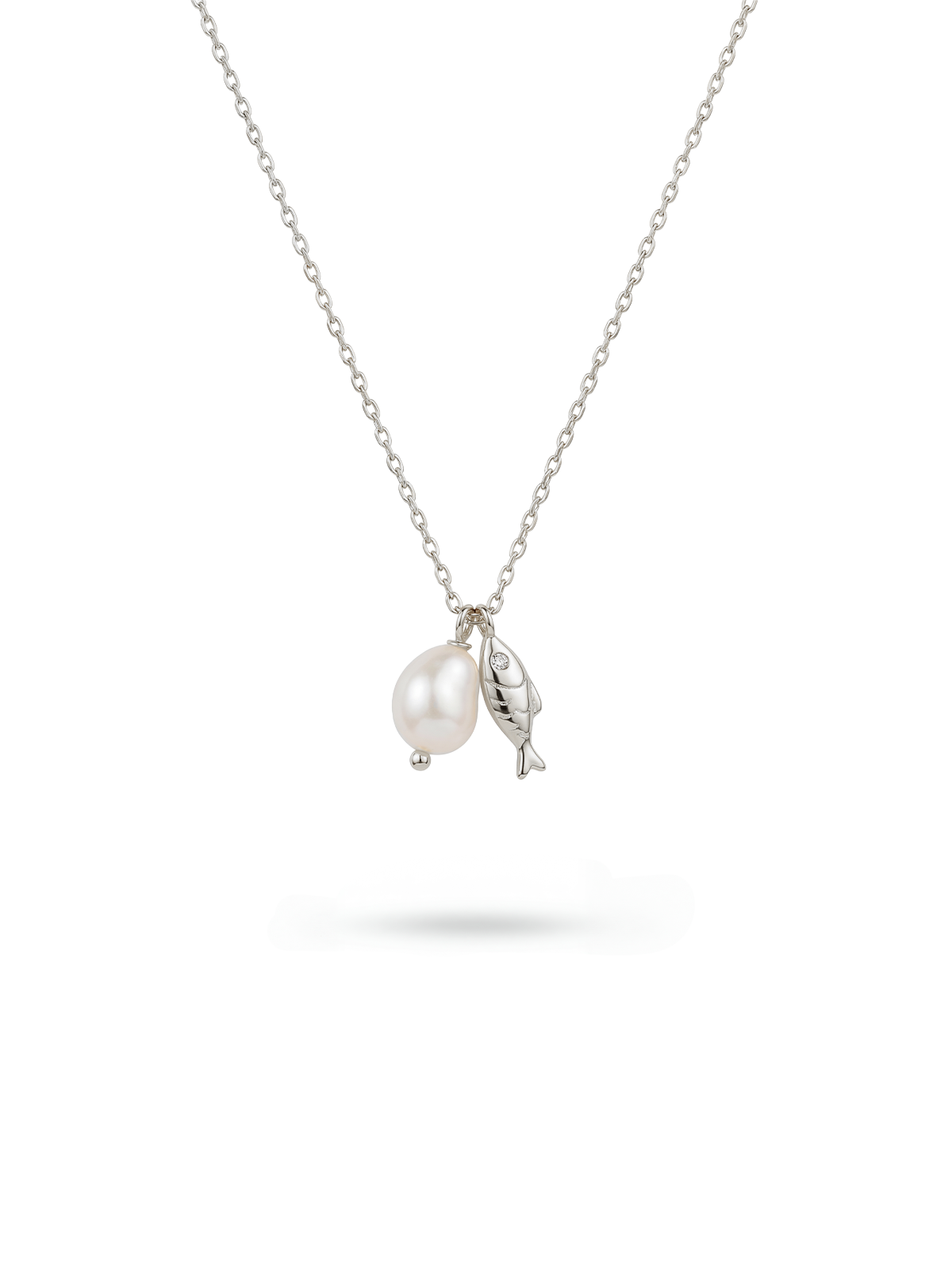 Aura Pearl Fish Kolye