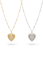 Aura Pearl Heart Kolye