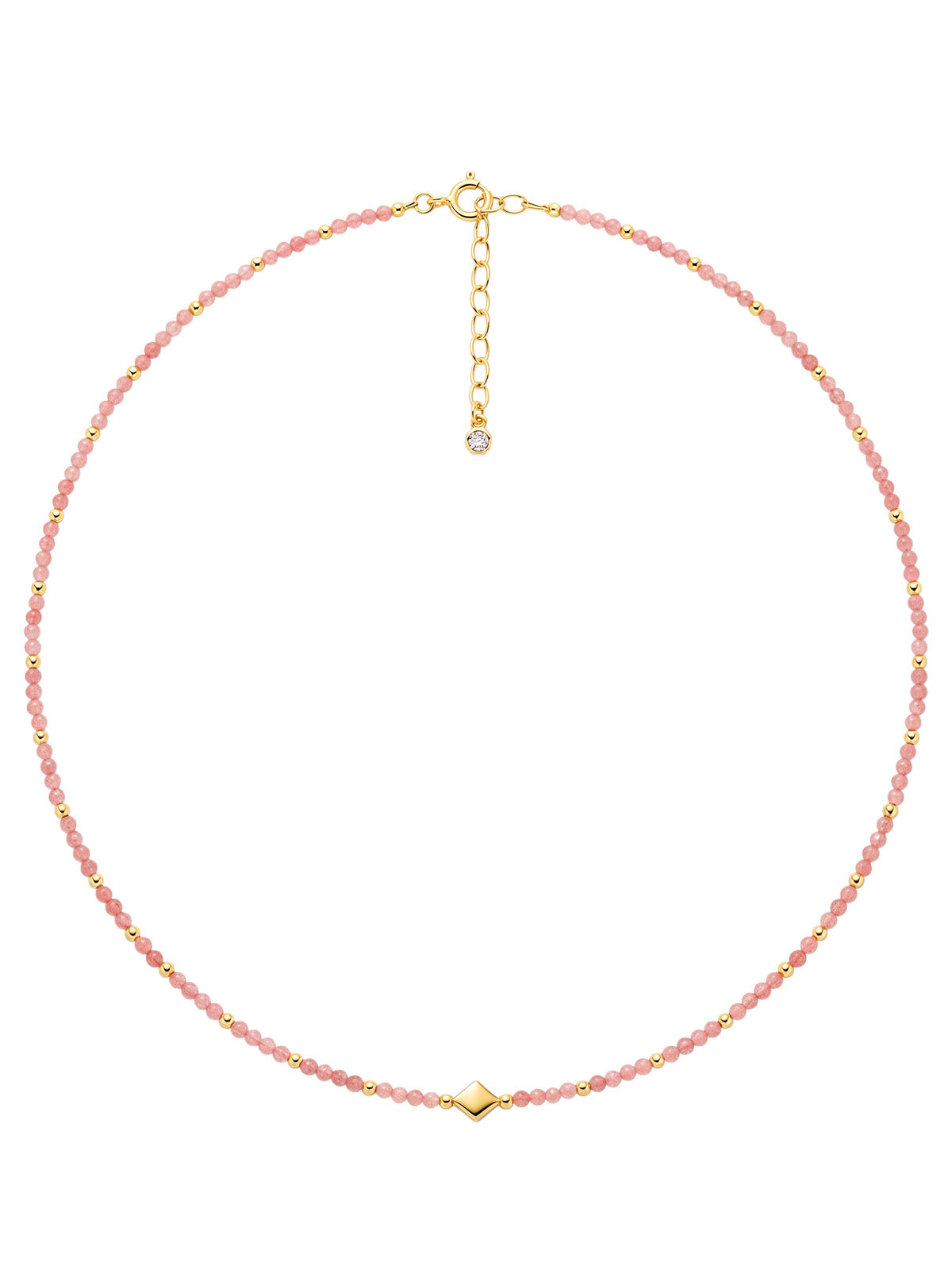 Aura Pink Kite Choker Kolye