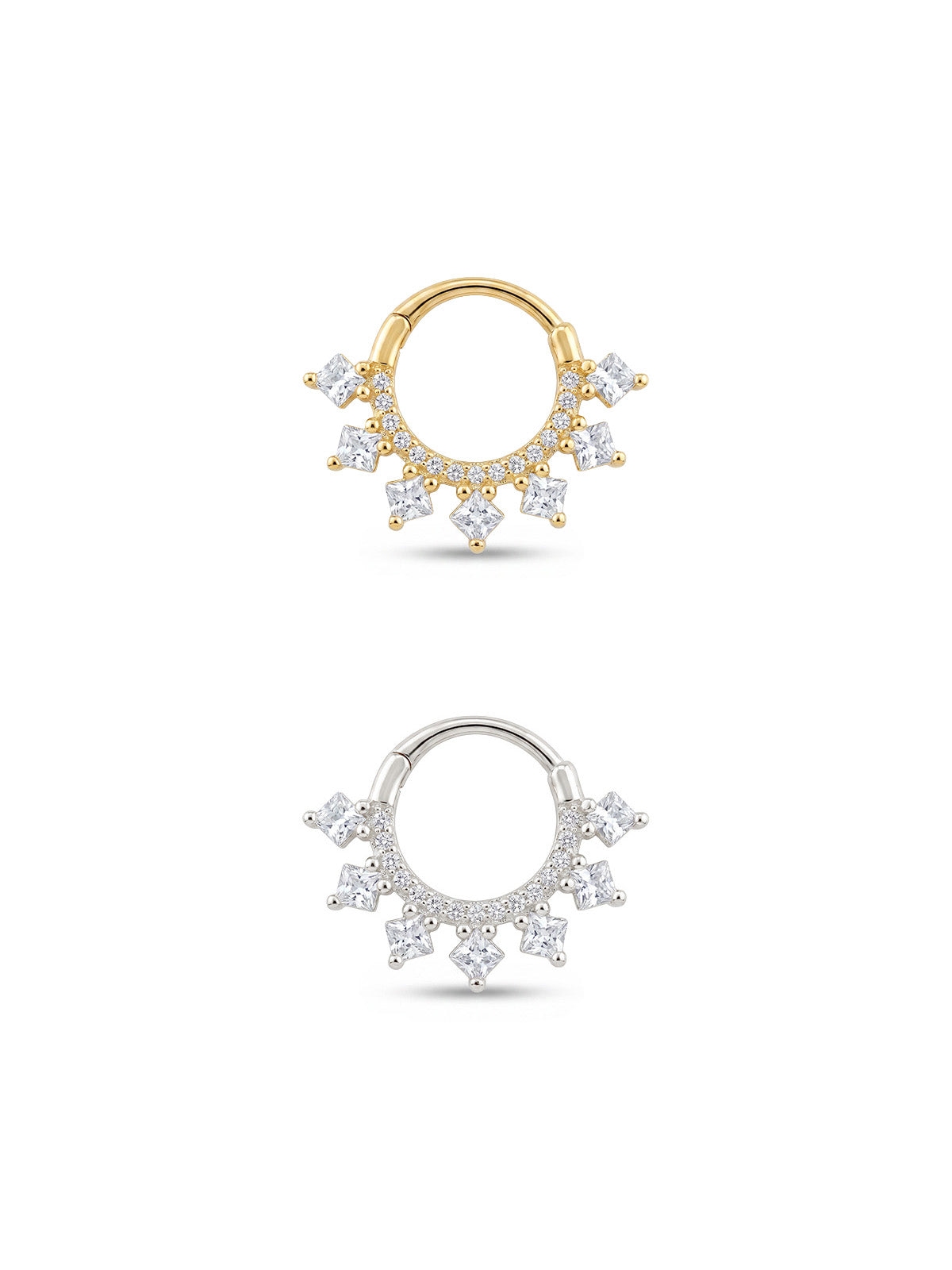 Aura Princess Crown Daith Halka Piercing