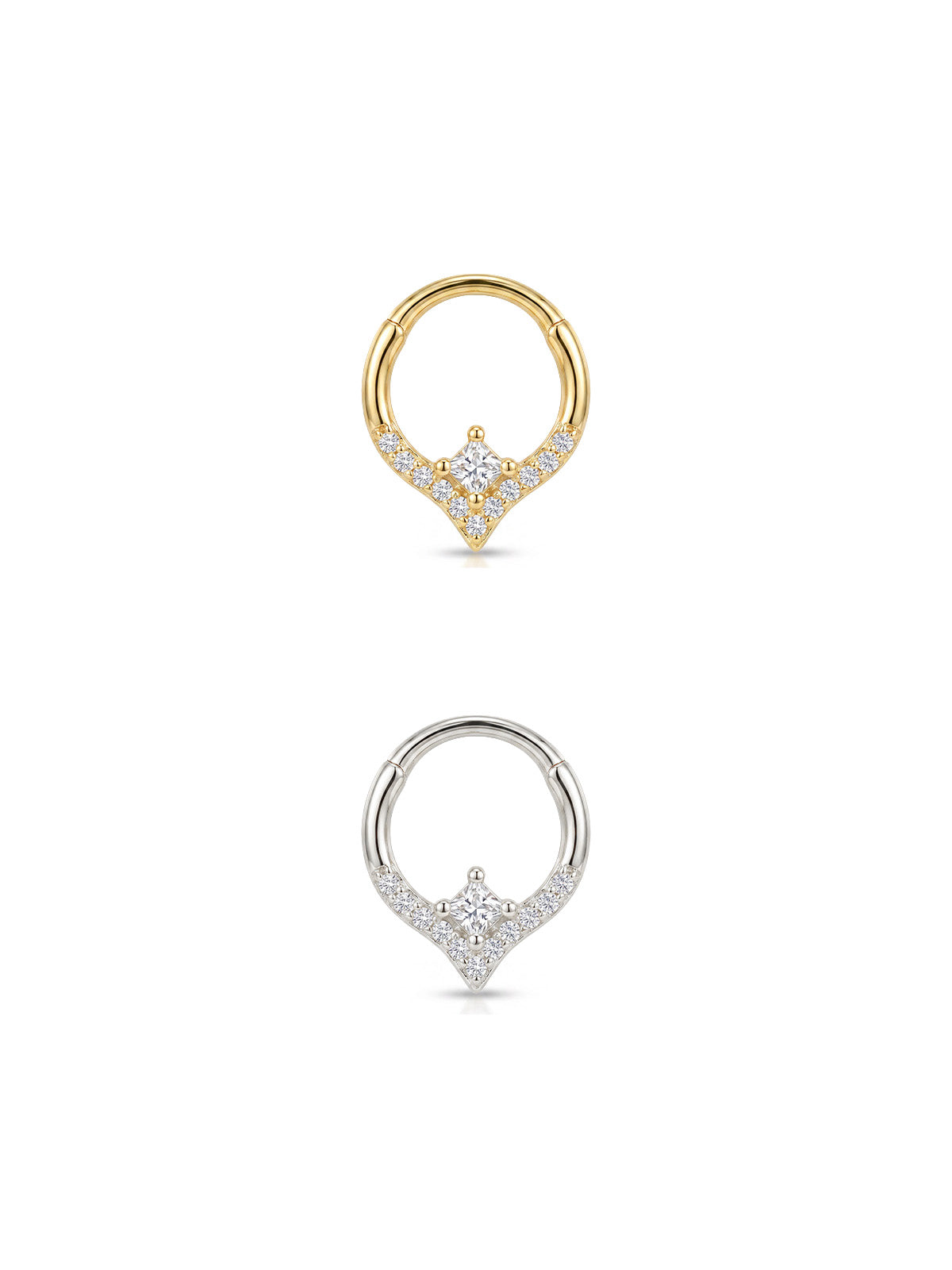 Aura Princess Halo Daith Halka Piercing