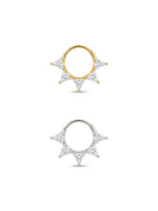 Aura Trillion Crown Daith Halka Piercing