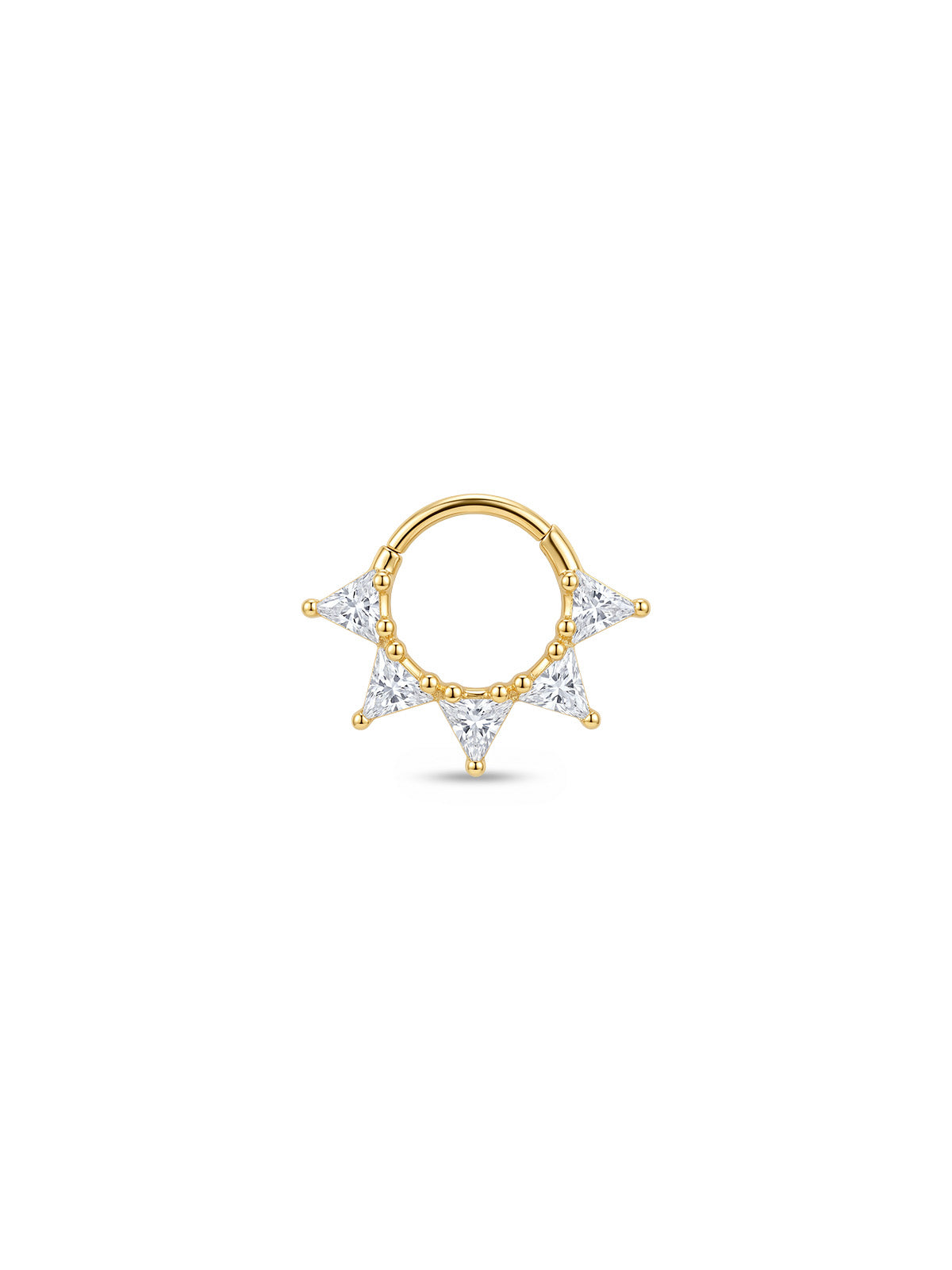 Aura Trillion Crown Daith Halka Piercing